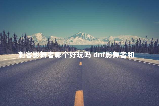 刺客影舞者哪个好玩吗 dnf影舞者和刺客哪个适合pk